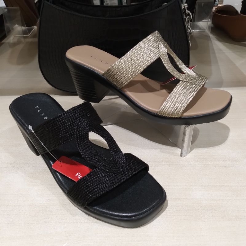 FLADEO NEW SANDAL HEELS HAK 7CM WANITA COMFORT & ORI SIZE 36-40