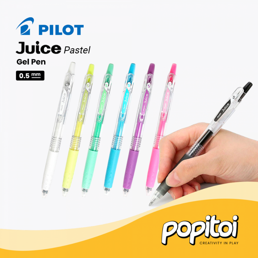 

Pilot JUICE PASTEL Series Gel Pen 0.5 mm Pulpen Warna Macaroon Bolpoin