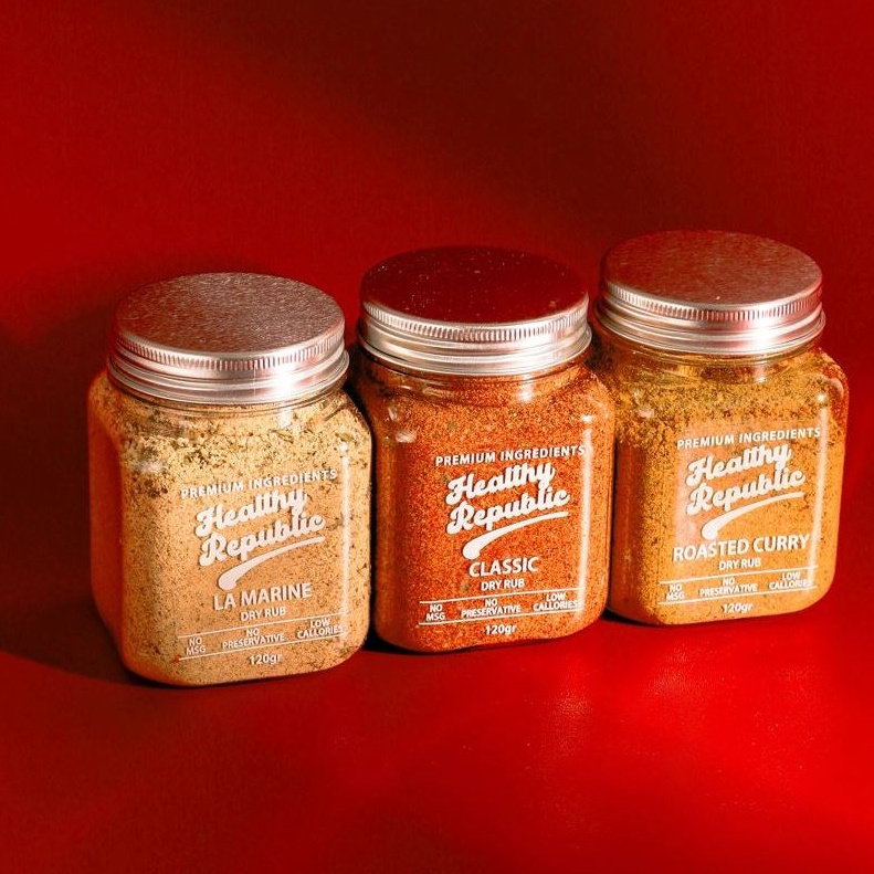 

Import Terbaik BUNDLE 3pcs Healthy Republic Dry Rub Bumbu Marinasi Serba Guna Rendah Kalori Rendah Lemak 12Gram