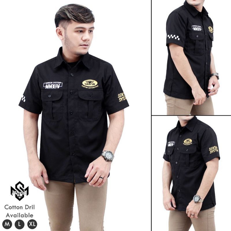 Kemeja Workshirt pria/ Kemeja Workshirt SENSOR
