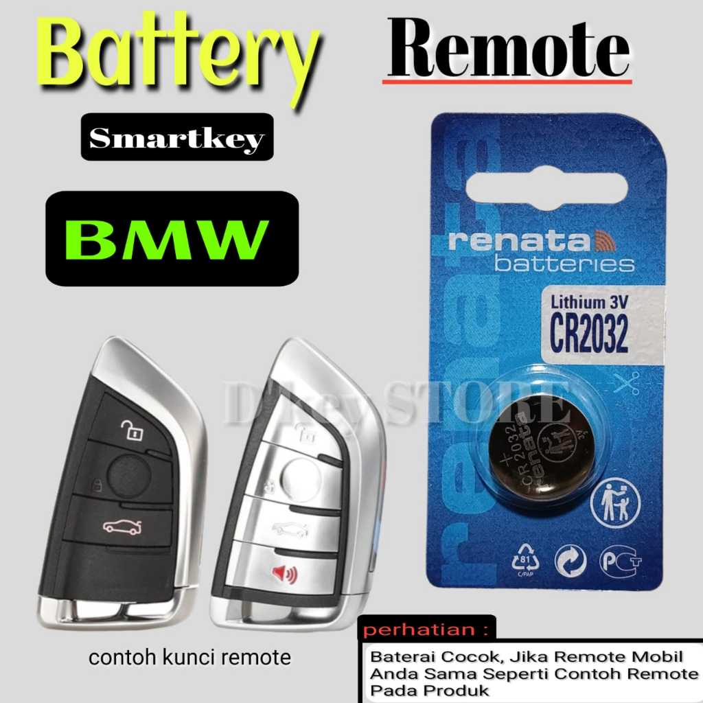 Baterai Battery Batrai Batre Untuk Kunci Remote Remot Mobil Bmw E60 E63 E64 E65 E66 E70 E71 E72 E81 