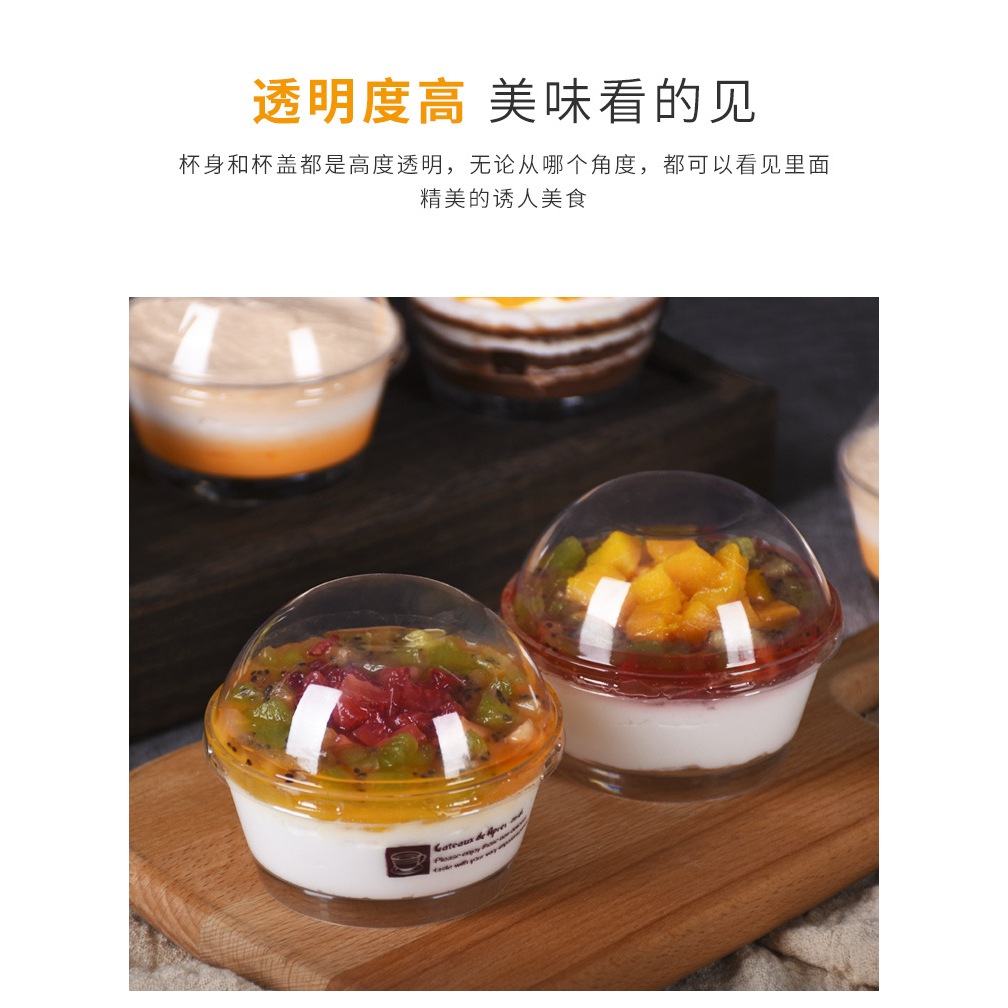 10 Set Premium Jelly Cup Pudding Cup Oval Arkilik Tebal 130ml