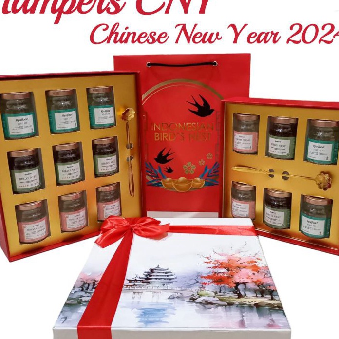 

PALING AMPUH Realfood Hampers Chinese New Year CNY Kado Imlek Gift Hadiah Isi Minuman Sarang Burung Walet Bersertifikat BPOM HALAL B