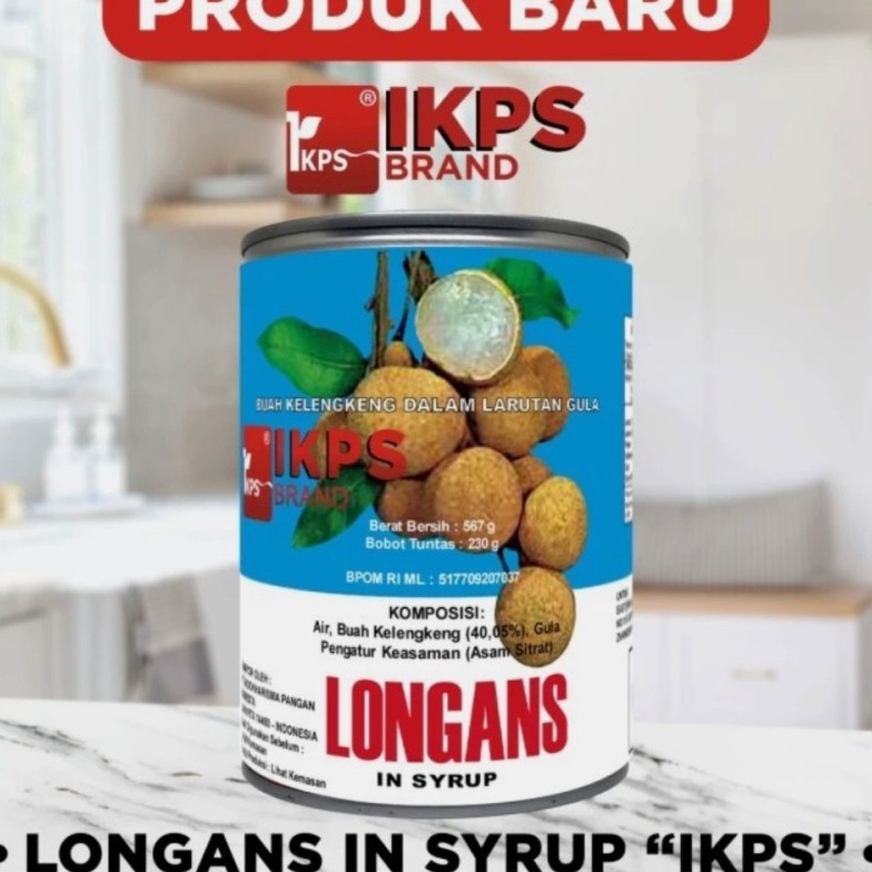 

XG34448 Longan Kaleng IKPS 567 gram Longans in syrup Lengkeng Impor