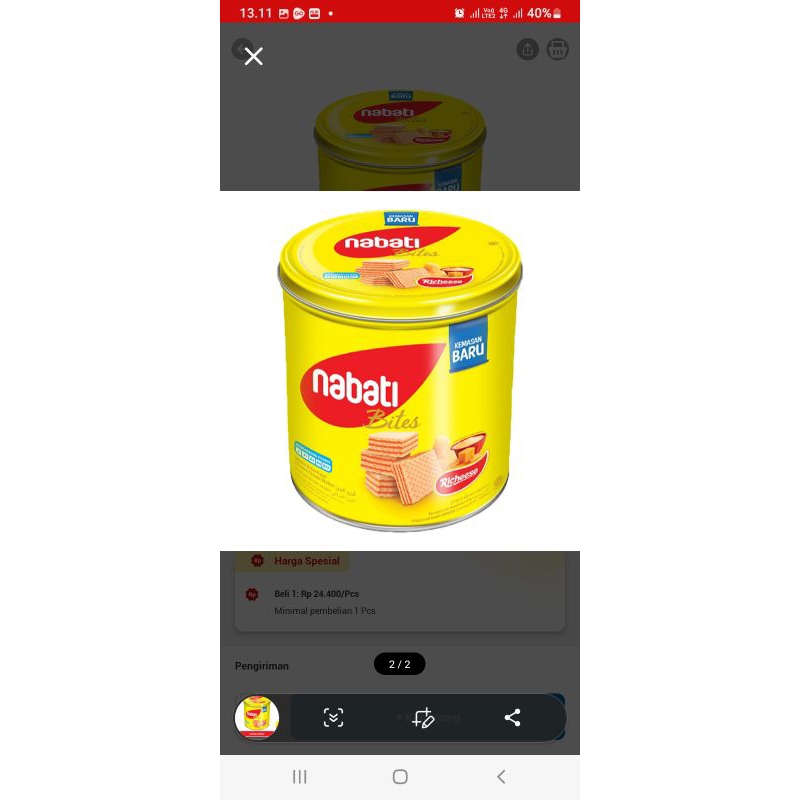 

nabati Richese cheesee wafer 287 g