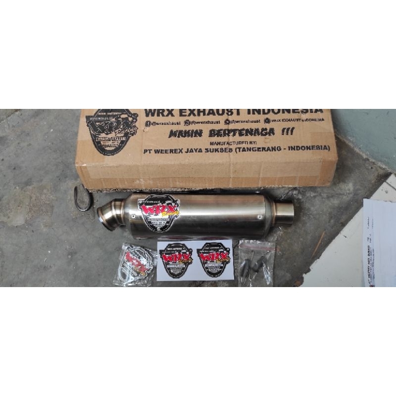 knalpot silincer slincer selenser wrx k2 original tanpa kleman