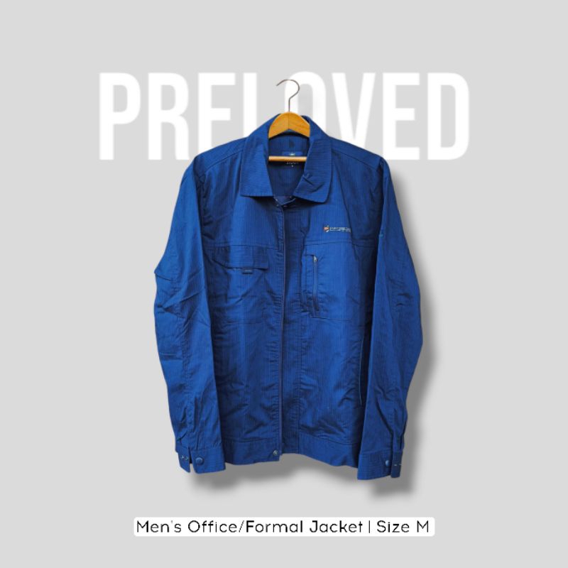 Jaket Formal / Jaket Kantor Pria | Size M | Jaket Pria | Jaket Parasut Tebal | Preloved