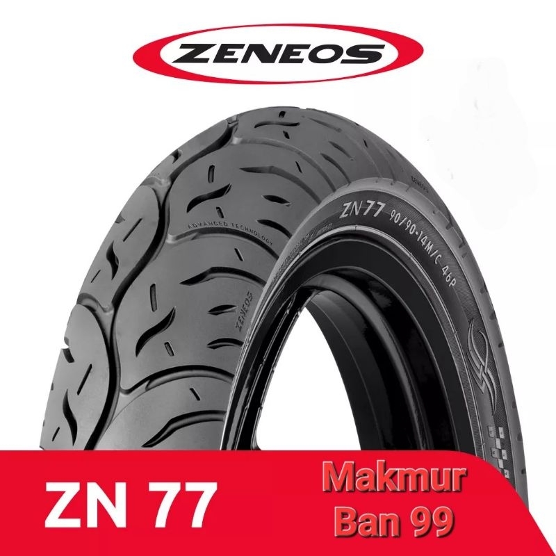 Ban Motor Zeneos 80/90-14 ZN77 Tubeless Ban Depan Beat Vario