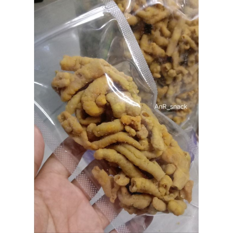 

keripik usus, usus krispi, kripsus