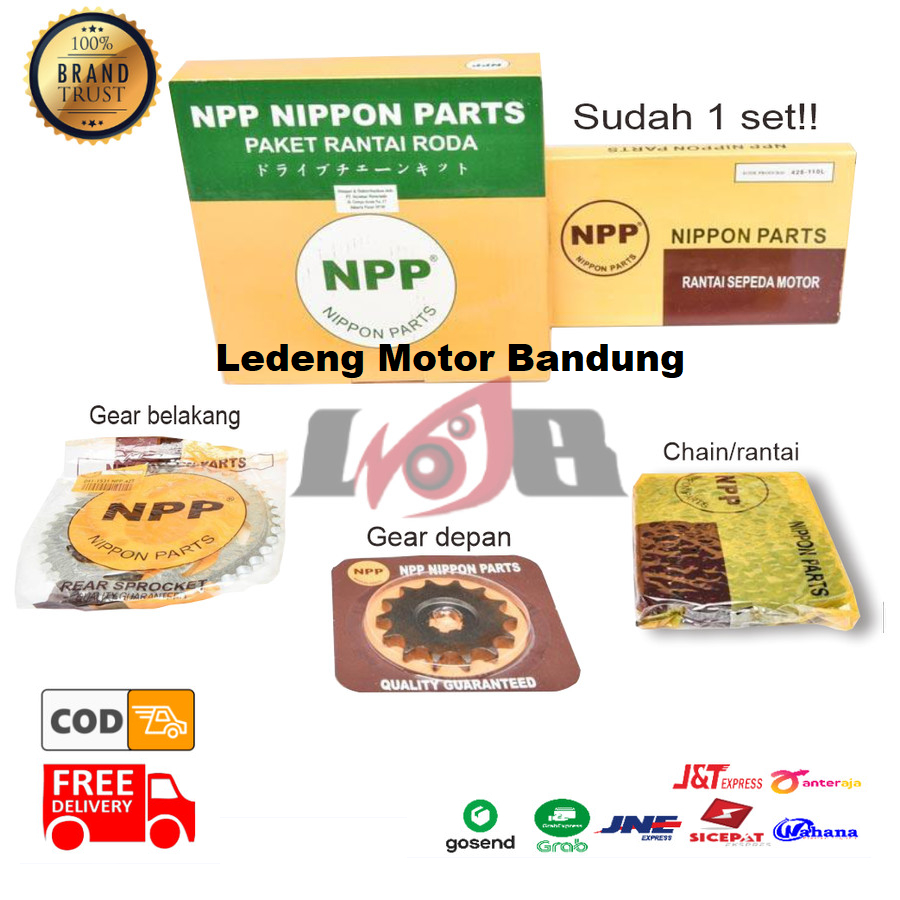 Gear Set NPP Astrea Grand Motor Honda Kualitas ORI Depan Belakang