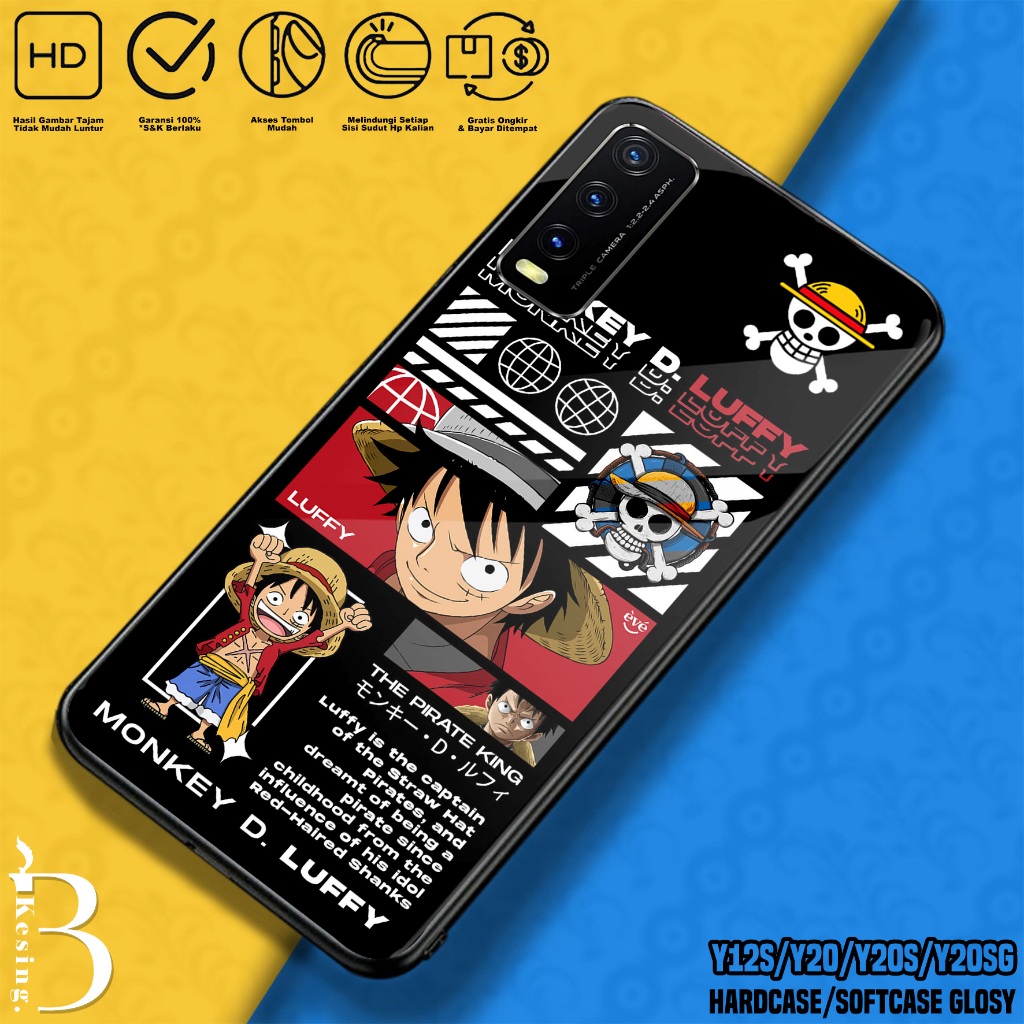 Case Vivo Y12S Y20 Y20S Y20SG - Casing Hp Vivop Y20 Y12S Y20S Y20SG Motif ONE PIECE - Silikon Hp VIV