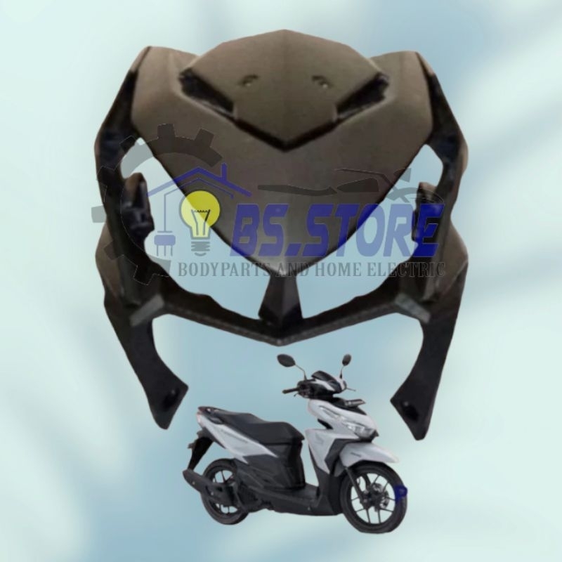 TAMENG PANEL DEPAN FULL SET VARIO 150 125  2015-2017 HITAM DOFF| TAMENG DEPAN FULL SET VARIO 150/125