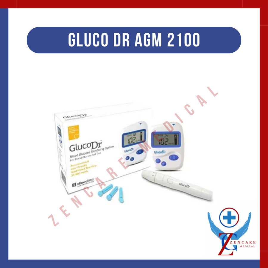 Alat Gluco Dr AGM 2100 Bio Sensor ( Alat Ukur Gula Darah )