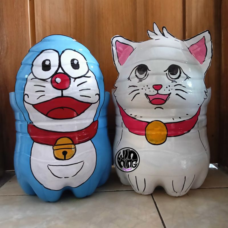 Tumbas Tani Pot Galon Le Mineral/ Pot Bunga / Prakarya Pot Botol Bekas / Pot Botol Plastik / Pot