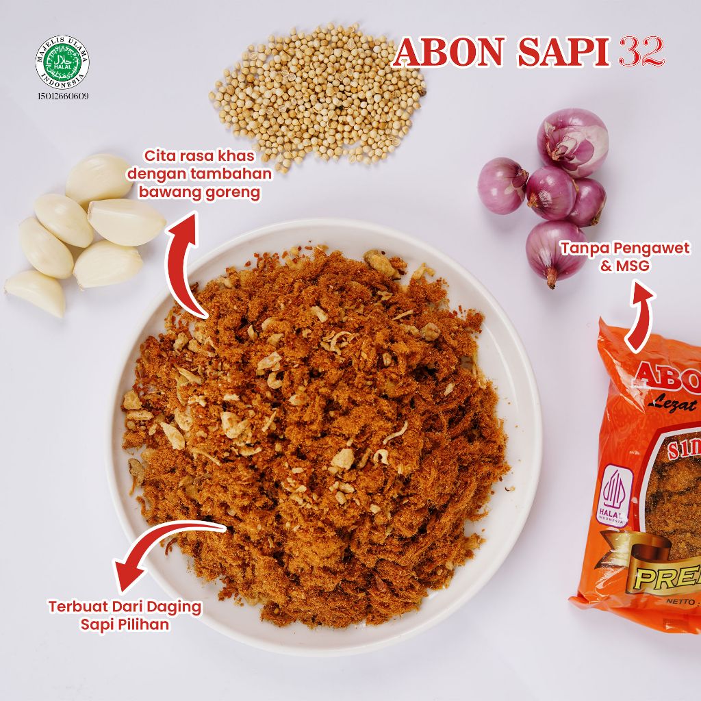 

Paket Double Abon 32 250 gr (500gr) Asli Premium Lezat Tanpa Pengawet