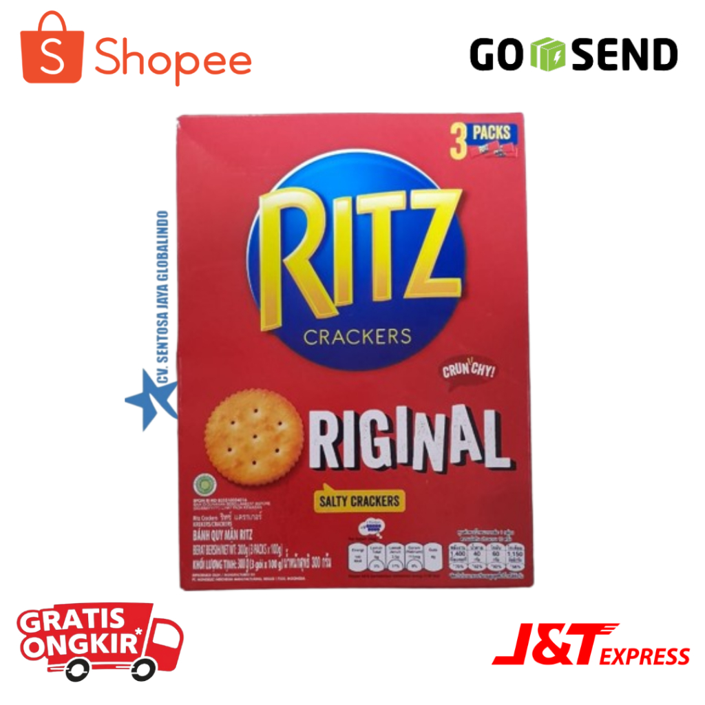 

(BELI 2 GRATIS 1) Ritz Crackers Salty Crackers Original Crunchy! - Ritz Krekers Box 300g