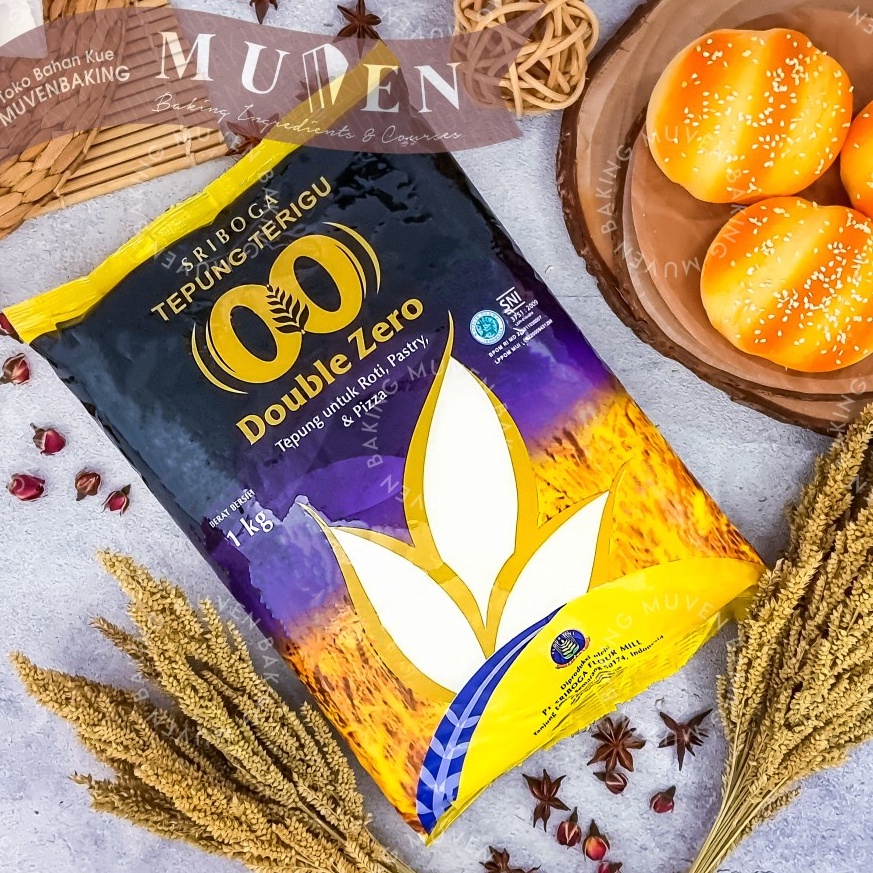 

NEW TEPUNG TERIGU SRIBOGA DOUBLE ZERO 1KG