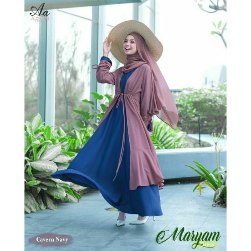 SALE UMMA STORE CUCI GUDANG ONLY OUTER MARYAM DRESS BY ADEN HIJAB