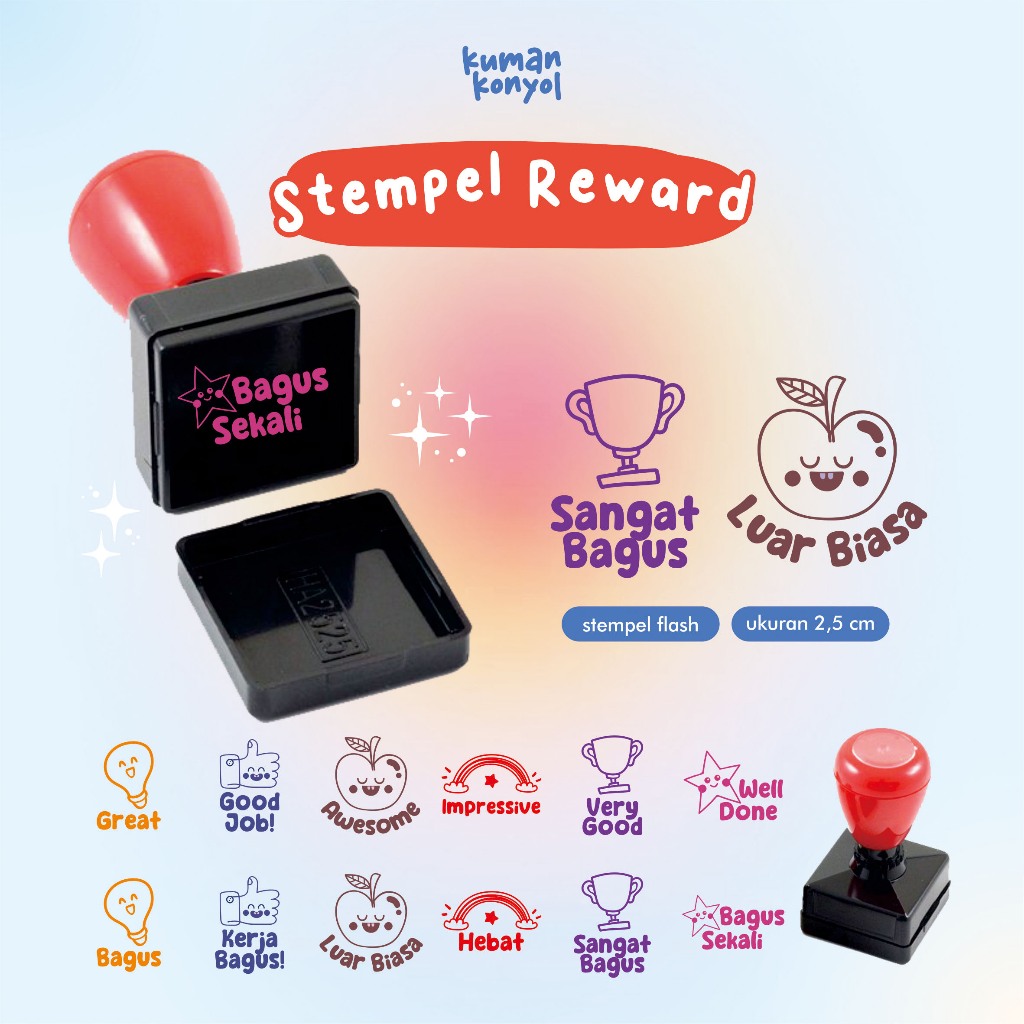 STEMPEL REWARD ◼ STEMPEL PENILAIAN GURU ◼ STEMPEL NILAI PAUD TK SD ◼ STEMPEL FLASH ◼ BAGUS ◼ HEBAT