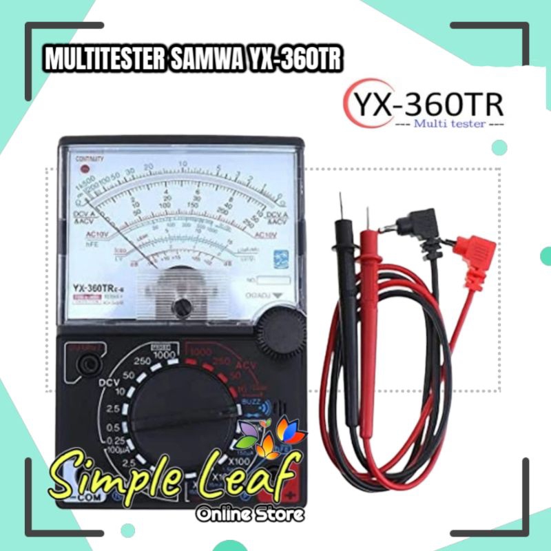 Multitester Manual SAMWA YX-360TR Avometer Pengukur Arus Listrik