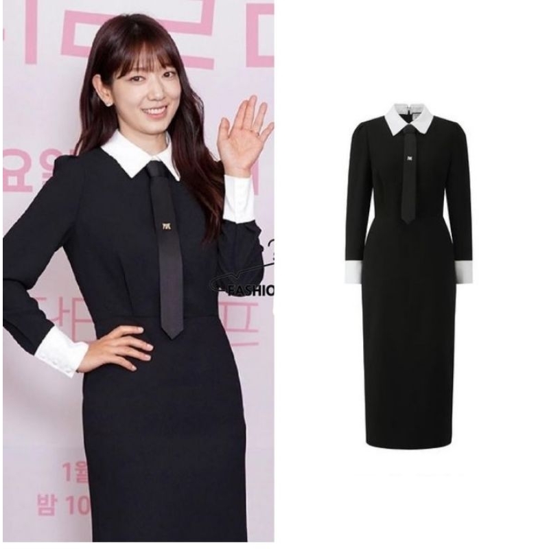 Park Shin Hye K-Drama Outfit - Long Black Span Dress