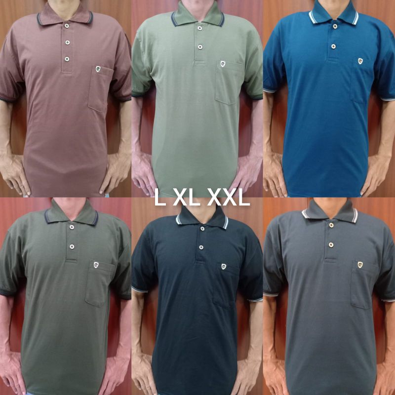 KAOS KERAH POLOS/KAOS PRIA WANGKI/KAOS KERAH PRIA/KAOS KERAH SAKU KARET/KAOS POLOS
