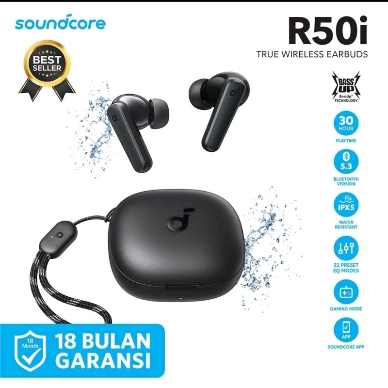 Anker TWS Soundcore R50i A20i True Wireless Earbuds - TWS Anker Soundcore A20i R50i Earphone Wireles
