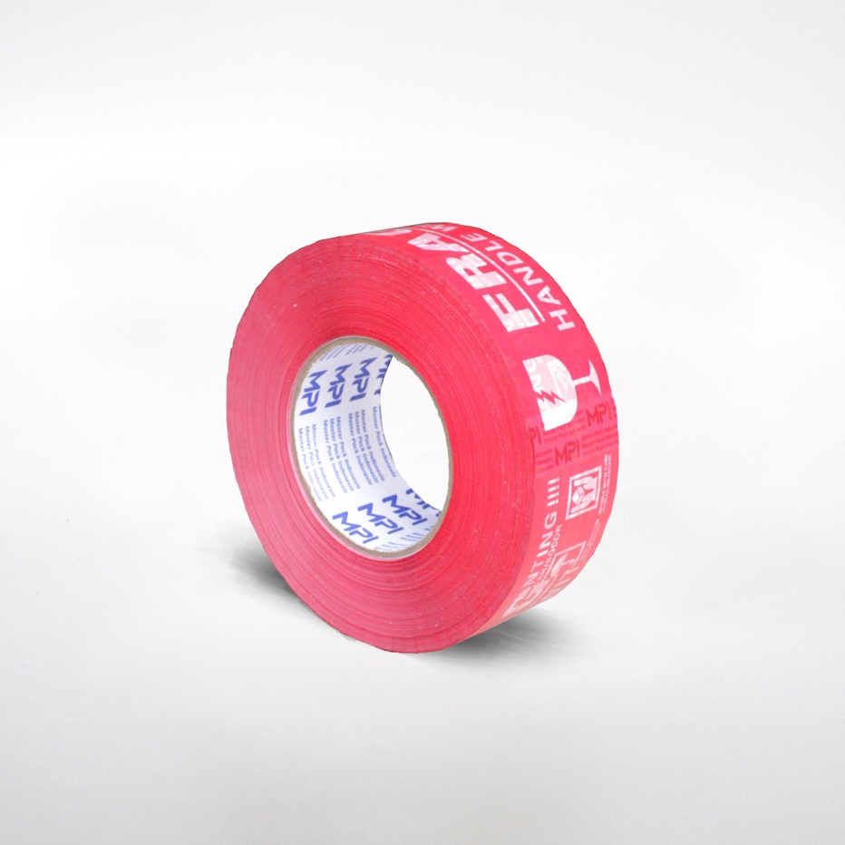 

READY STOK Lakban Fragile Merah Jangan Dibanting Jumbo 48mmx3 Yard MPI Murah