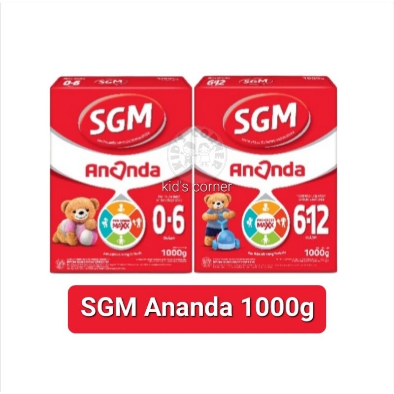 SGM Ananda 0-6/ 6-12 bulan 1000gr Susu Formula Bayi