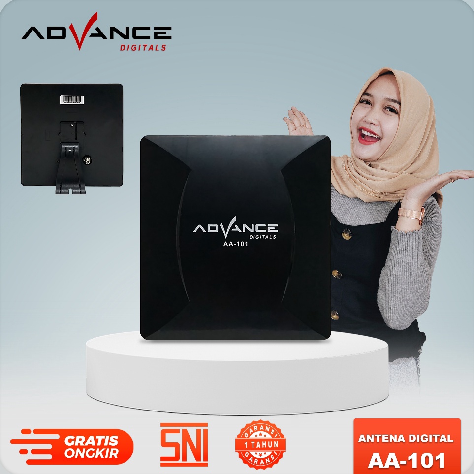 Best YFf Antena TV Indoor atau Outdoor Advance AA11 Garansi Resmi 1 Tahun Penguat HDTV Digital Bisa 