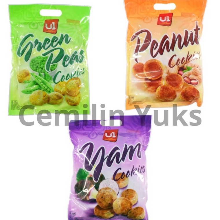 

PROMO ALE U1 Cookies Yam Cookie Peanut Cookies Greean Peas Cookies Halal 35g