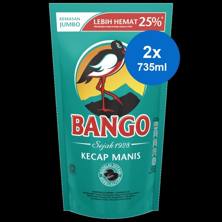 

VIRAL Bango Kecap Manis Pouch 2 x 735 ml