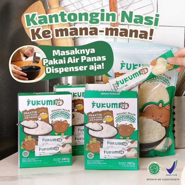 

FREE ONGKIR Fukumi Beras Porang 1 Box Isi 7 Sachet Murah