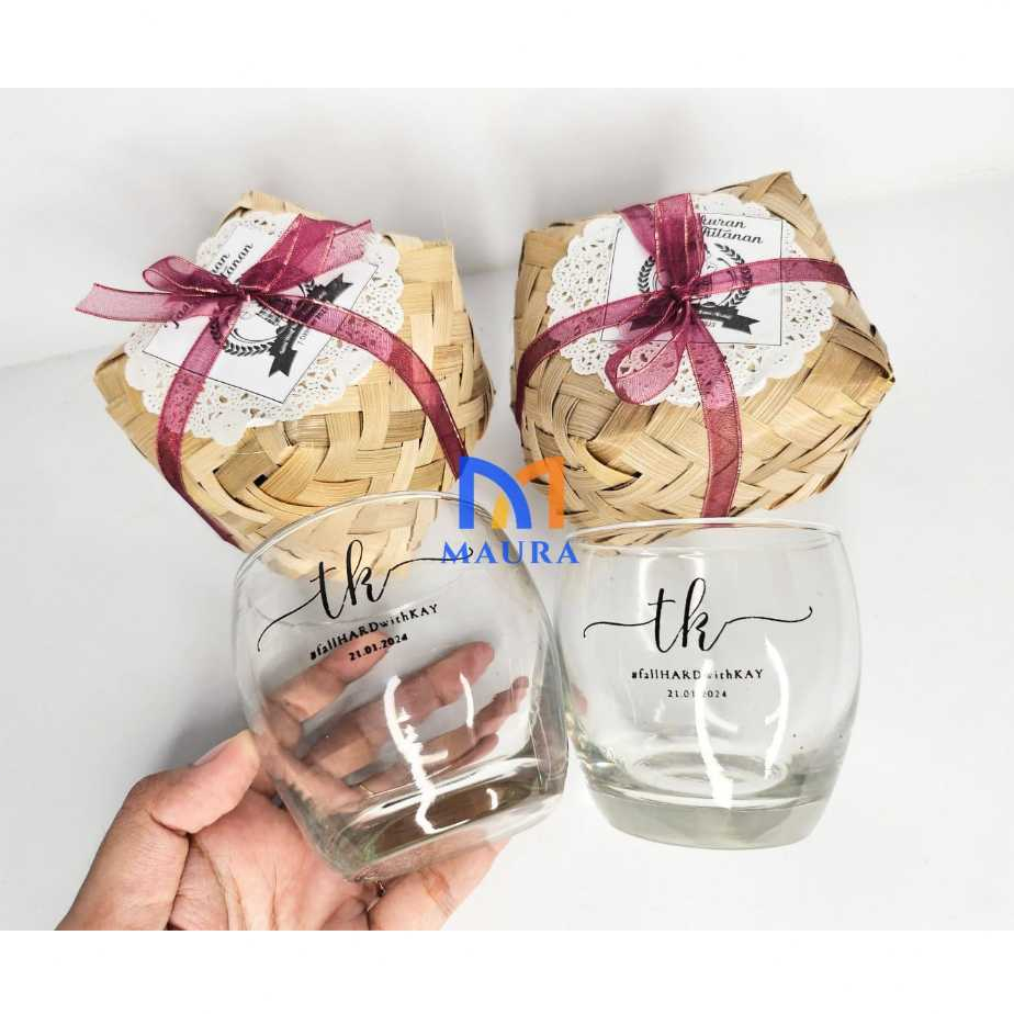 Souvenir Gelas Kaca Gelas Tiffany Bulat Cangkir Wine Aesthetic Mug Tumbler Gelas Kaca Custom