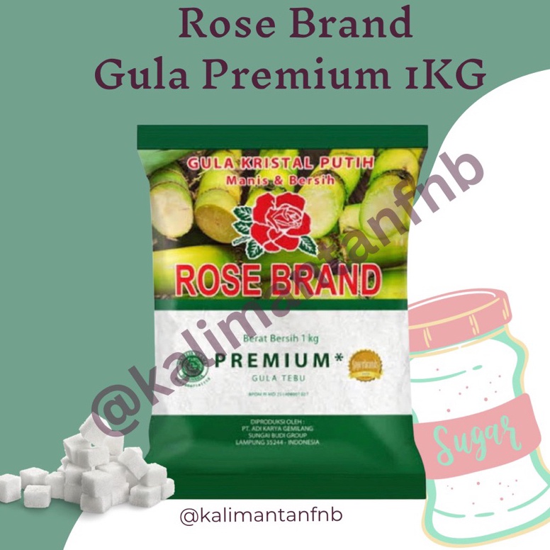 

PAKET LENGKAP Gula Pasir Rose Brand Hijau 1Kg