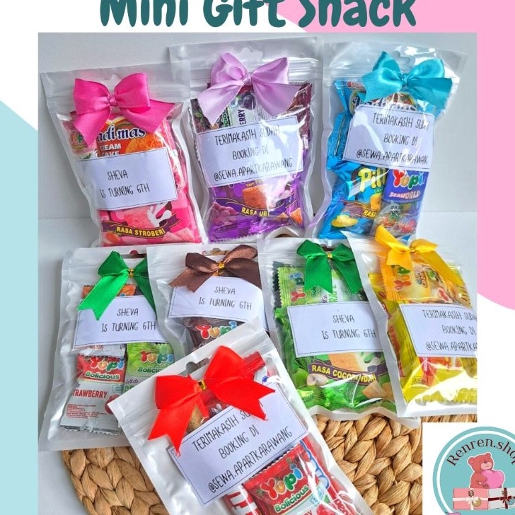 

READY STOK Paket 1 pcs Mini gift snack hampers snack murah WARNA RANDOM