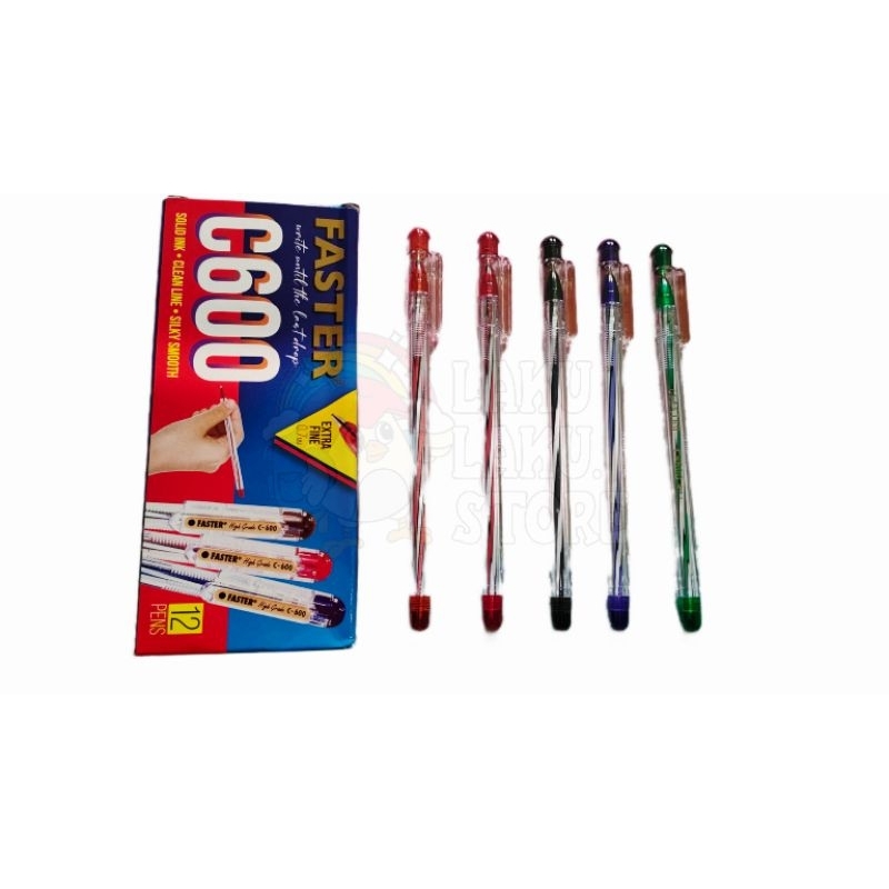 PULPEN FASTER C600/ PULPEN FASTER BUKA TUTUP/ PEN FASTER/ PEN FASTER 0.7MM