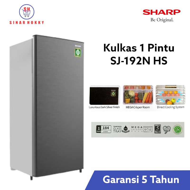 kulkas Sharp SJ N192N HS/kulkas 1 pintu Sharp