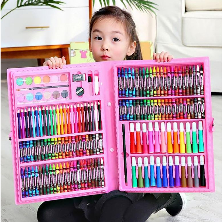 

Stationary Set isi 86 Pensil Crayon Warna Cat Air / Perlengkapan Sekolah Menggambar Anak / Alat Warna