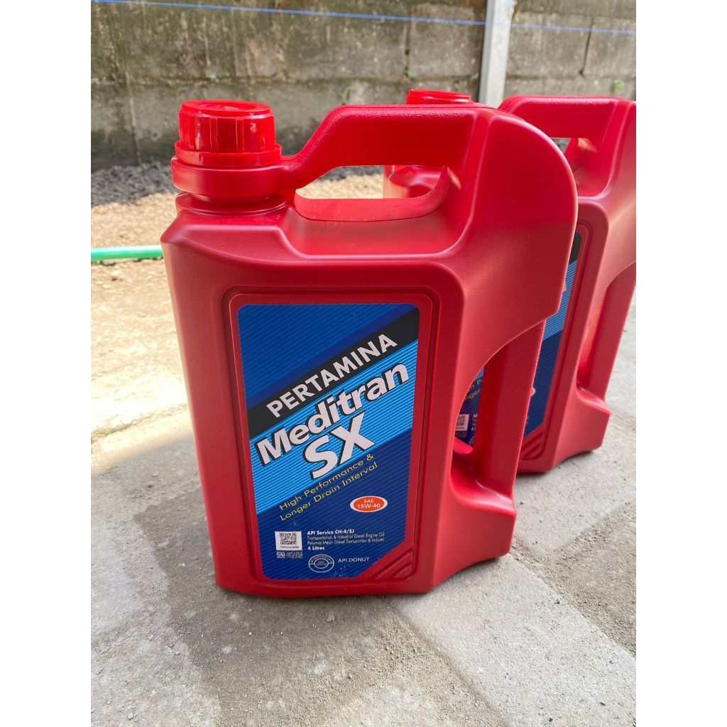 OLI PERTAMINA MEDITRAN SX SAE 15W-40 GALON 4 LITER || OLI MEDITRAN SX 4LITER
