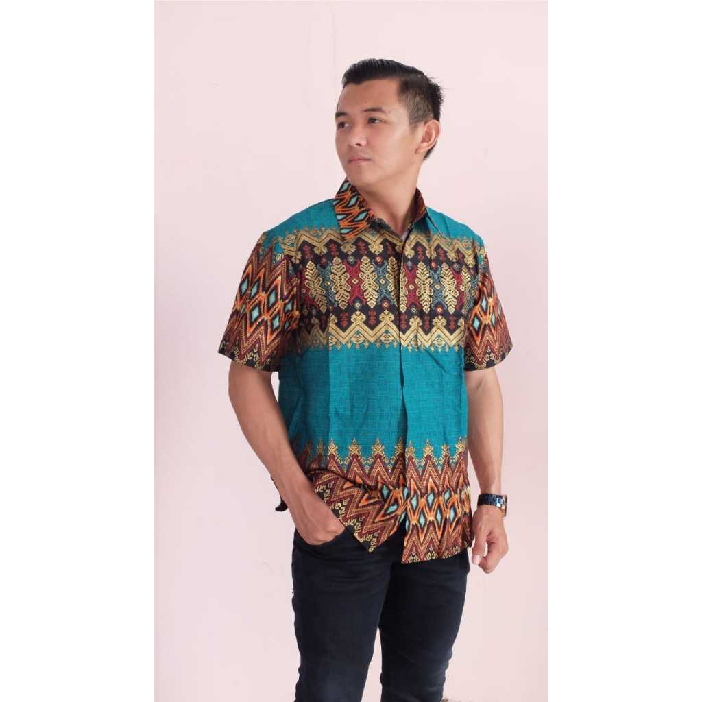 HEM BATIK WK 12 SRI RAHAYU 132 II ATASAN BATIK PRIA II PAKAIAN BATIK PRIA II BAJU BATIK PRIA DEWASA