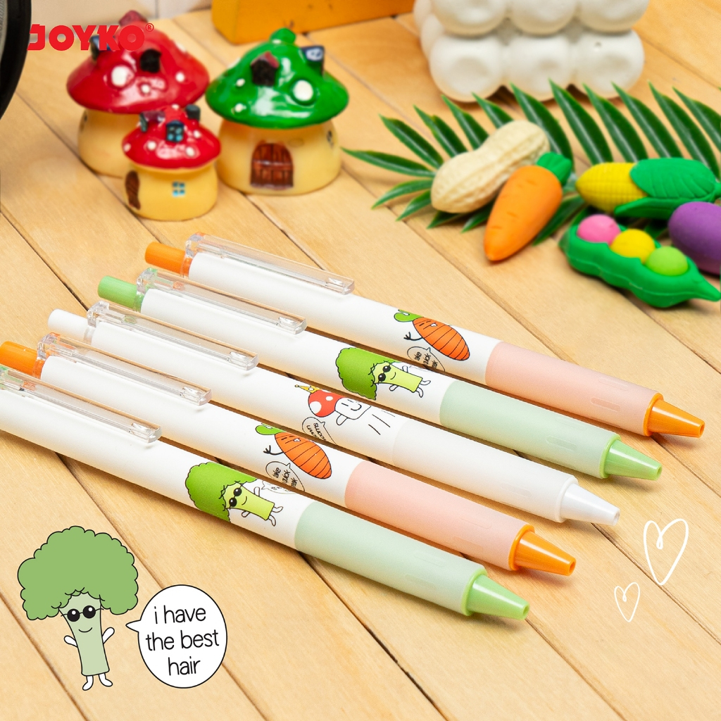 

Gel Pen Joyko GP-381 Feeling Good | 0.5 mm | Semi Needle Tip | Pena Jel