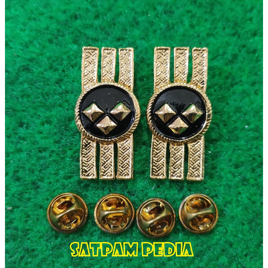 Monogram Kerah PNS Polri Gol 3C - Pin Kerah PNS Polri Gol 3C