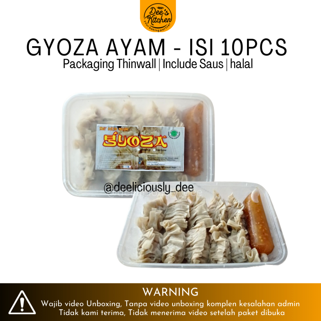 

GYOZA AYAM (isi 10) - FROZEN FOOD