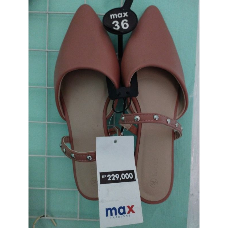 MAX Fashion Sepatu Mules Slip On Wanita