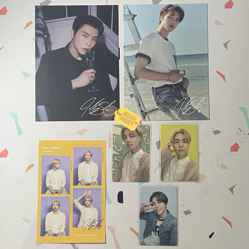 pc photocard postcard 4x6 nct johnny natrep nature republic