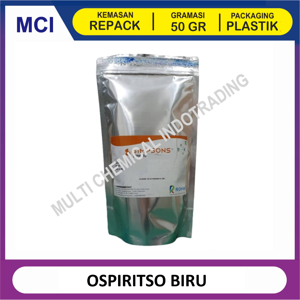 

OSPIRITSO BLUE SPECIAL1636 SOLVENT DYES BASIS MINYAK BIRU - REPACK 50 GR