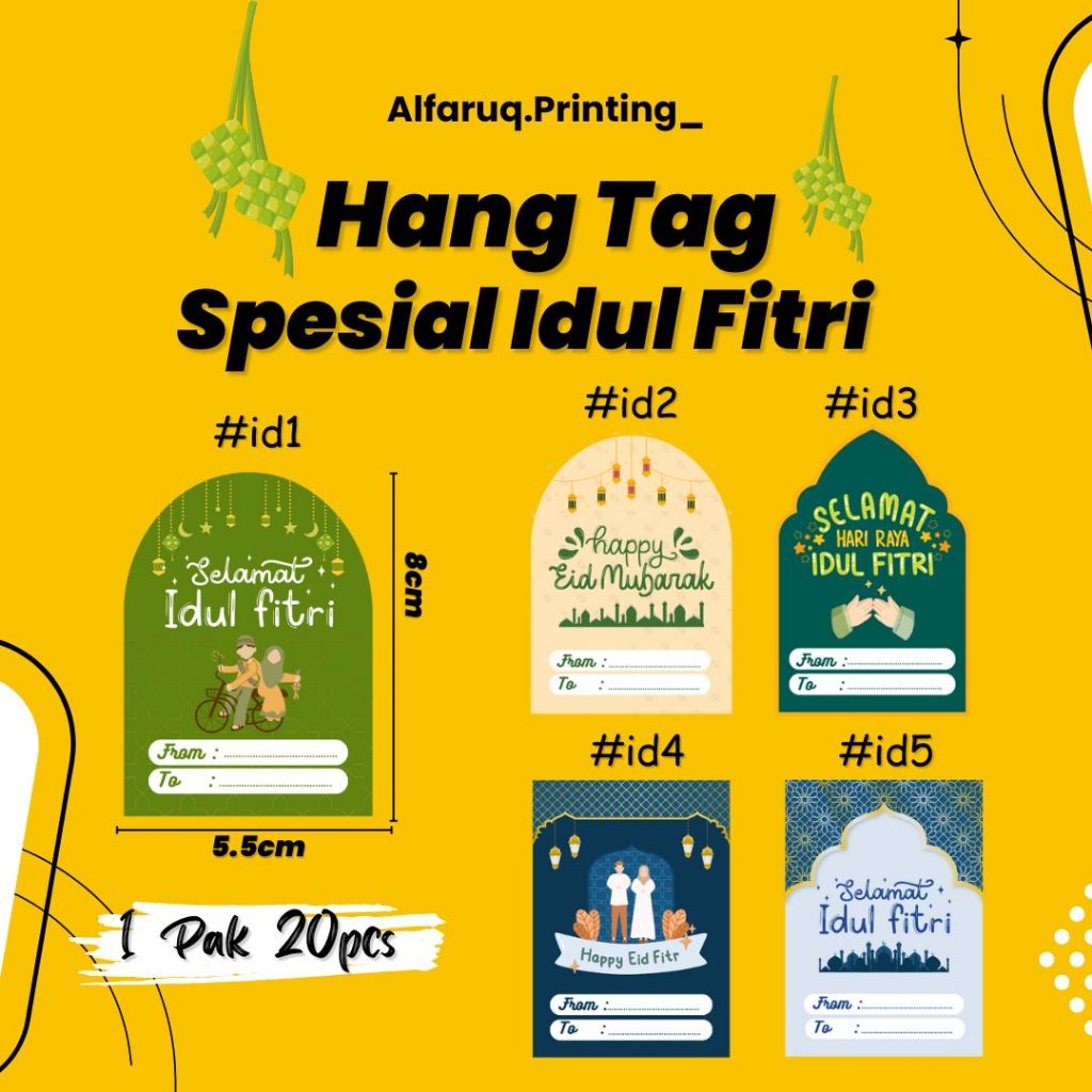 

HANG TAG Lebaran Idul Fitri