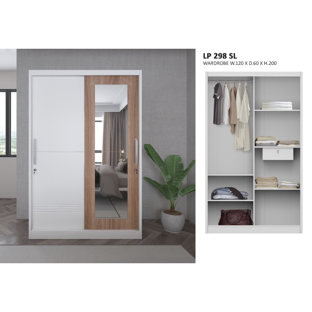 Lemari Pakaian Siantano LP 289 Sliding Murah Pontianak