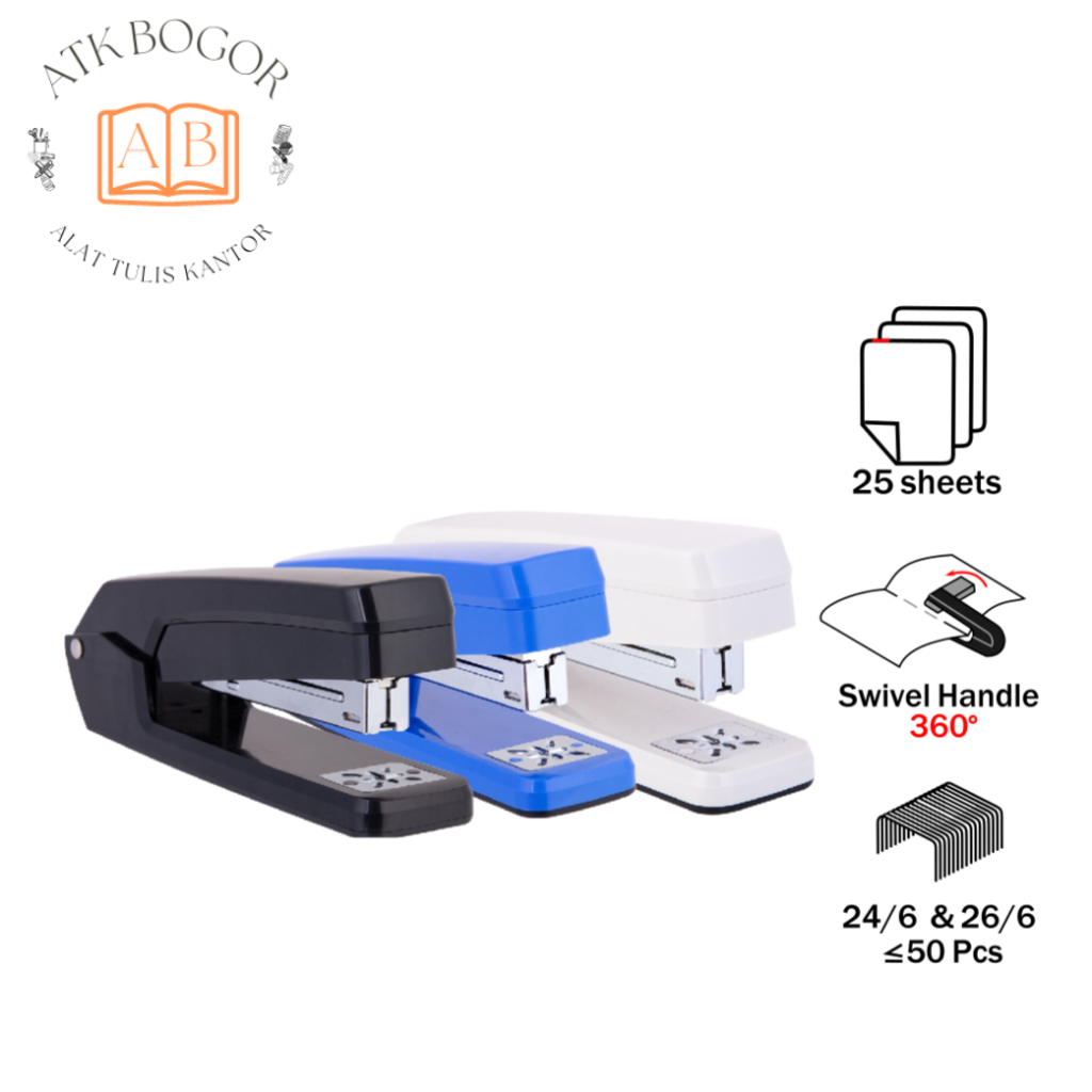 

Stapler Besar Dapat Diputar 360 Deli E0434 Staples No. 24/6 atau 26/6